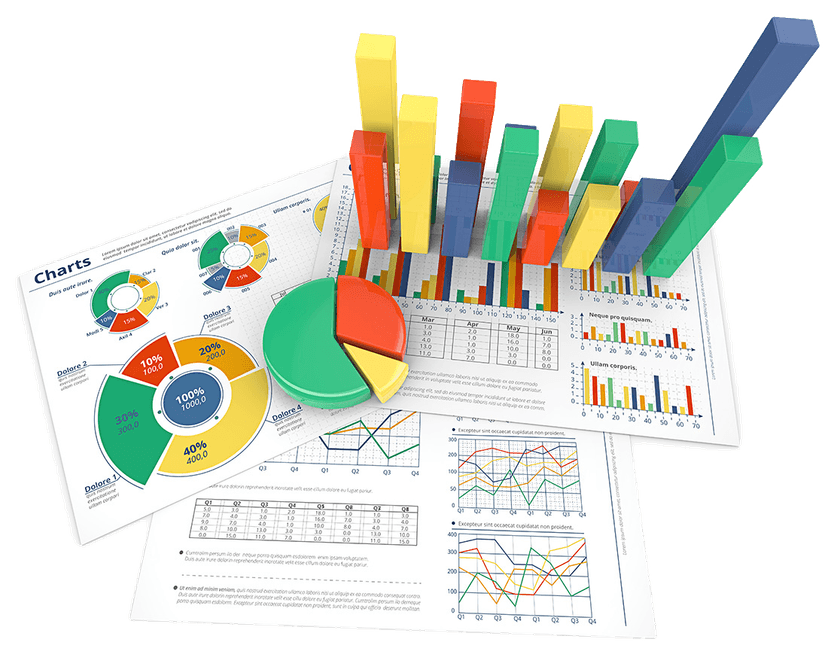Financial charts illustrating the B2 Bookkeeper appointment workflow